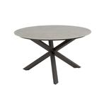 4 Seasons Prado tuintafel Ø130x75 cm- ceramic sabbia - terre, Verzenden, Nieuw