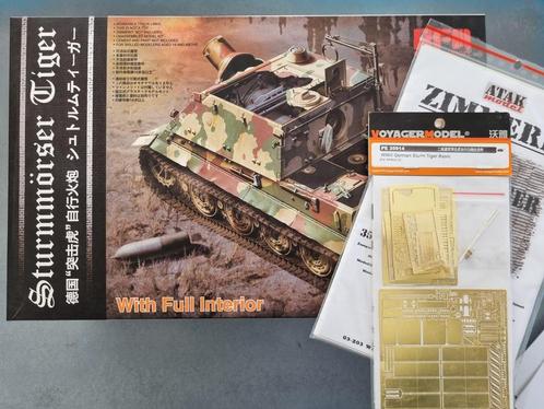 Rye Field Model RM-5012 Sturmmörser Tiger 1:35 + Zimmerit en, Hobby en Vrije tijd, Modelbouw | Auto's en Voertuigen, Verzenden