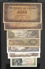 Spanje. - 7 Banknotes - various dates (Zonder Minimumprijs), Postzegels en Munten, Bankbiljetten | Europa | Niet-Eurobiljetten