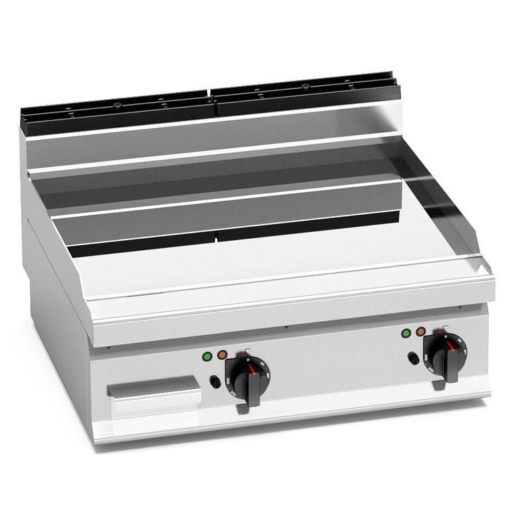 GGM Gastro | Elektrische bakplaat - 9,6 kW - Glad - met |, Witgoed en Apparatuur, Grillplaten, Nieuw, Verzenden