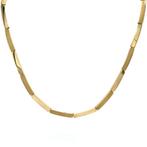Gouden choker 46 cm 14 karaat, Sieraden, Tassen en Uiterlijk, Kettingen, Verzenden, Zo goed als nieuw, Goud, Goud