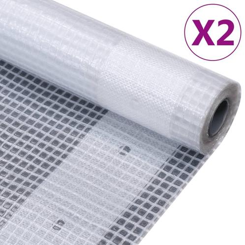 vidaXL Dekzeilen 2 st Leno 260 g/m² 3x2 m wit, Doe-het-zelf en Verbouw, Overige Doe-het-zelf en Verbouw, Nieuw, Verzenden