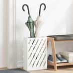 vidaXL Witte Paraplu Houder 28x12x41 cm van Staal, Verzenden, Nieuw