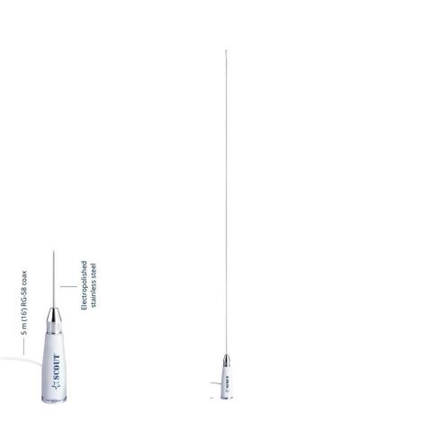 Scout RVS VHF Antenne 90 cm KS-23A, Watersport en Boten, Navigatiemiddelen en Scheepselektronica, Nieuw, Ophalen of Verzenden