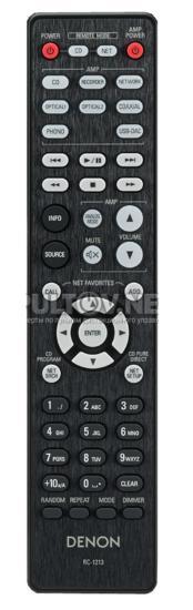 Denon RC-1213 afstandsbediening - Geschikt voor : PMA-160..., Audio, Tv en Foto, Afstandsbedieningen, Verzenden