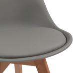 Eetkamerstoelen - Kuipstoelen - Kunststof - Grijs - Set van, Huis en Inrichting, Stoelen, Verzenden, Nieuw