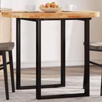 vidaXL Tafelblad rond Ø 90x4 cm massief acaciahout, Huis en Inrichting, Tafels | Eettafels, Verzenden, Nieuw