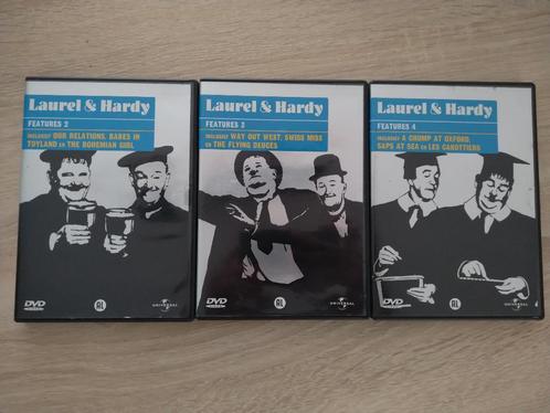DVD - Laurel And Hardy - Features 2 , 3 en 4, Cd's en Dvd's, Dvd's | Komedie, Gebruikt, Overige genres, Alle leeftijden, Verzenden