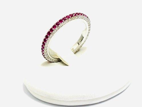 Ring - 18 karaat Witgoud - 2.85ct. tw. Robijn - Diamant -, Sieraden, Tassen en Uiterlijk, Ringen