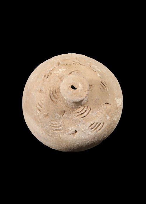 Byzantijns Keramiek Handgranaat met gegraveerde versiering, Antiek en Kunst, Antiek | Overige Antiek