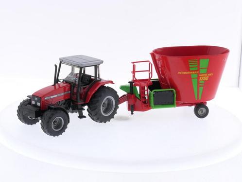 Schaal 1:32 Siku 4270 Massey Ferguson S02654X &  Siku 245..., Hobby en Vrije tijd, Modelauto's | 1:32, Zo goed als nieuw, SIKU