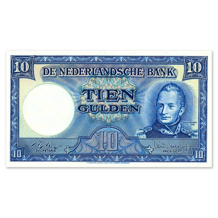 10 Gulden Willem I - Molen 1949 Pr-, Postzegels en Munten, Bankbiljetten | Nederland, Verzenden