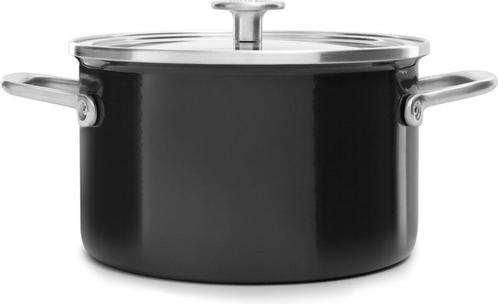 KitchenAid Steel Core Enamel Kookpan - 20 cm - 3.7L - Bla..., Huis en Inrichting, Keuken | Potten en Pannen, Verzenden