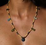 Oud-Egypte ketting met amuletten - 28 cm