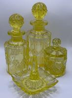 Art Deco Toiletset - Val Saint Lambert - Kristal -, Antiek en Kunst