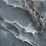 Vloertegel wandtegel onix marmer blauw gepolijst 60x120, Ophalen, Keramiek, Nieuw, 10 m² of meer