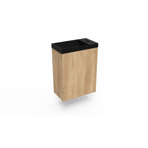 Fonteinkast Nebraska Oak Arcqua Luna 40x55x28 cm Incl., Doe-het-zelf en Verbouw, Sanitair, Bad, Nieuw, Ophalen of Verzenden