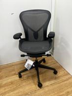 Herman Miller Aeron Remastered Posturefit - Als Nieuw, Huis en Inrichting, Bureaustoelen, Verzenden, Zwart, Zo goed als nieuw