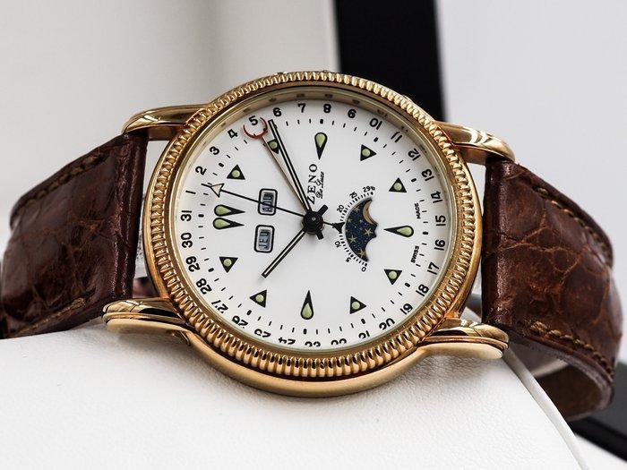 Zeno-Watch Basel - Zonder Minimumprijs - Vintage * Moonphase, Sieraden, Tassen en Uiterlijk, Horloges | Heren