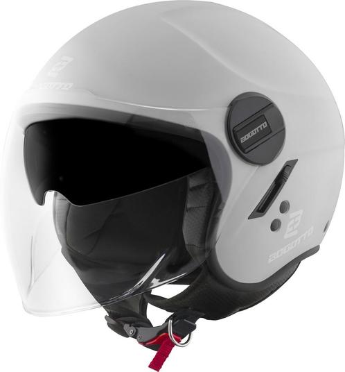 Bogotto H595-1 SPN Zilver Jethelm, Motoren, Kleding | Motorhelmen, Jethelm, Heren, XS, Nieuw met kaartje, Overige merken, Verzenden