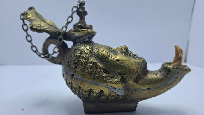 Olielamp - Messing, Antiek en Kunst, Antiek | Overige Antiek