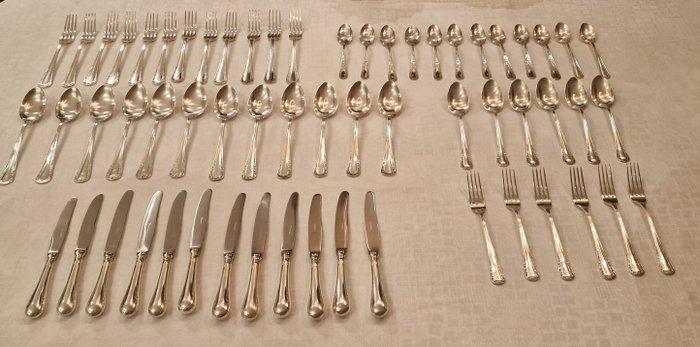 Bestekset voor 12 personen (60) - Verzilverd, Antiek en Kunst, Antiek | Meubels | Tafels