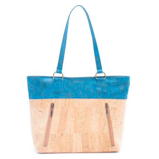 Kurk handtas - Blauw, Motoren, Accessoires | Koffers en Tassen, Ophalen of Verzenden