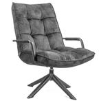 Draaifauteuil Velours, Nieuw, Tweepersoons, Rechte bank