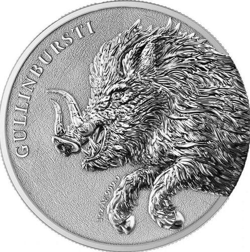 Duitsland. 5 Mark 2025 Germania Beasts – Gullinbursti 1 oz, Postzegels en Munten, Munten | Europa | Niet-Euromunten
