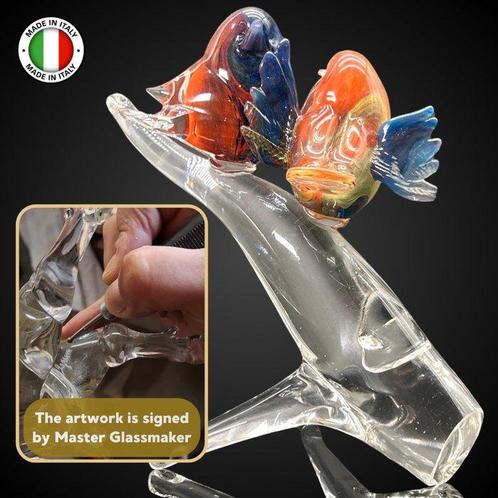 Murano - sculptuur, AURORA - 23 cm - Muranoglas - 2025, Antiek en Kunst, Antiek | Glas en Kristal