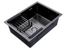 Spoelbak + Droogrek | Keuken wasbak | | 59x44x20cm | Zwart, Huis en Inrichting, Keuken | Keukenelementen, Verzenden, Zwart, Nieuw