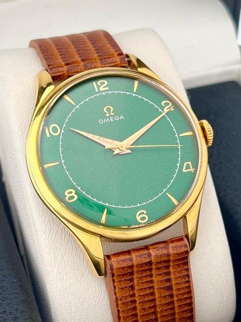 Omega - Zonder Minimumprijs - Jumbo Vintage Green Dial, Sieraden, Tassen en Uiterlijk, Horloges | Heren