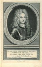 Portrait of Francois Nicolas Fagel, Antiek en Kunst, Kunst | Etsen en Gravures