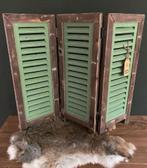 Raam Shutter – 3 Luik – 50cm – Bruin/groen, Huis en Inrichting, Ophalen of Verzenden, Nieuw