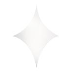 WENTEX® Stretch Shape Diamond 375 cm x 250 cm, wit, Verzenden, Nieuw