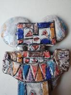 Ibrahim Kodra (1918-2006) - sculptuur, Muzikant - 30 cm -