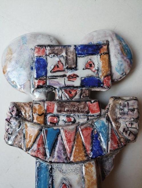 Ibrahim Kodra (1918-2006) - sculptuur, Muzikant - 30 cm -, Antiek en Kunst, Antiek | Overige Antiek