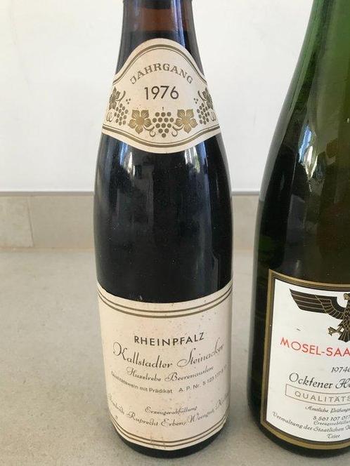1975 x5 Freimuth Niersteiner Domtal, 1976 x2 Erbacher, Verzamelen, Wijnen