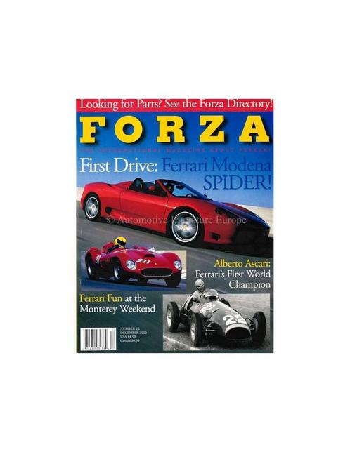 2000 FERRARI FORZA MAGAZINE 26 ENGELS, Boeken, Auto's | Folders en Tijdschriften, Ferrari