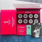 2022 Qatar World Cup Official Commemorative Silver Coin Set, Nieuw