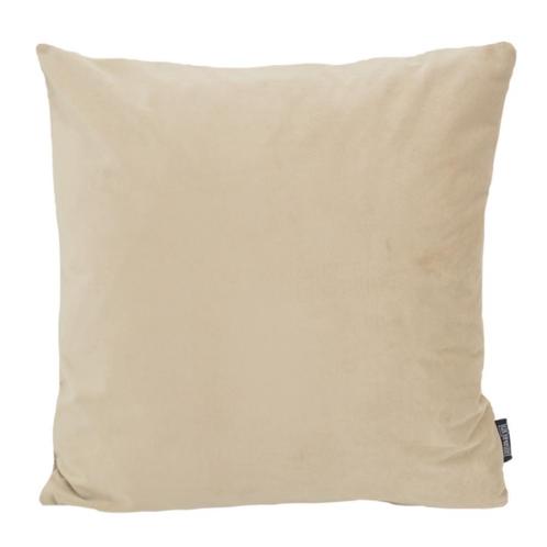 Velvet Beige | 45 x 45 cm | Kussenhoes | Velvet/Polyester, Huis en Inrichting, Woonaccessoires | Kussens, Verzenden