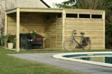 Berging met veranda 2,16 x 5,10 m beschikbaar voor biedingen