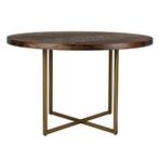 *WOONWINKEL* Ronde Eettafel Visgraat Acacia, Huis en Inrichting, Tafels | Eettafels, Verzenden, Nieuw