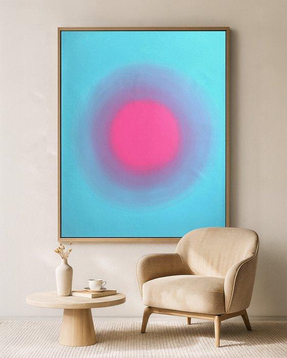 Sven Pels - Pink Versus Blue - Gradient Style Artwork, Antiek en Kunst, Kunst | Schilderijen | Modern