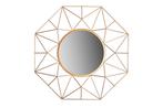 Muurspiegel DIAMOND L 80cm ijzer goud - 43733, Huis en Inrichting, Woonaccessoires | Spiegels, Ophalen of Verzenden, Nieuw