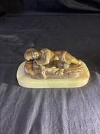 No Reserve Price - sculptuur, Splendide Enfant Jésus endormi