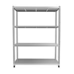 4-Laags Roestvrijstalen Opbergrek – Stevig en Verstelbaar, Huis en Inrichting, Verzenden, Nieuw