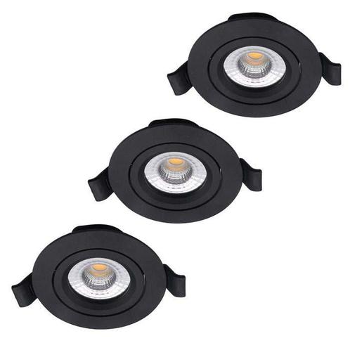Set van 3 LED downlighters | Inbouw | 5 watt dimbaar | Dim t, Huis en Inrichting, Lampen | Plafondlampen, Nieuw, Verzenden