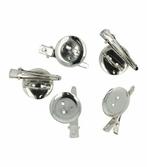 Haarspeld Alligator Plakschijf Broche 4cm Zilver 5 Stuks, Verzenden, Nieuw