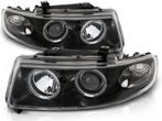 Koplampen SEAT LEON / TOLEDO 04 99-08 04 ANGEL EYES ZWART..., Auto-onderdelen, Verlichting, Ophalen of Verzenden, Nieuw